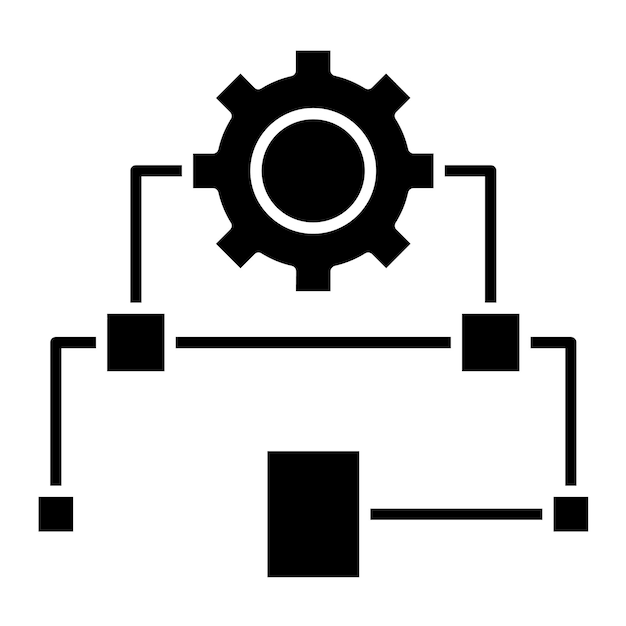 Estilo de ilustración vectorial del algoritmo de diseño