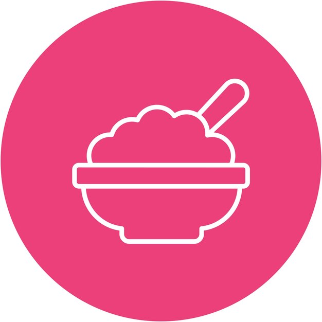 Estilo de ilustración vectorial de alimentos para bebés