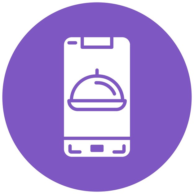 Estilo de ilustración vectorial de alimentos móviles
