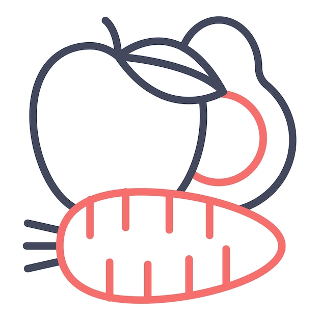 Estilo de ilustración vectorial de alimentos