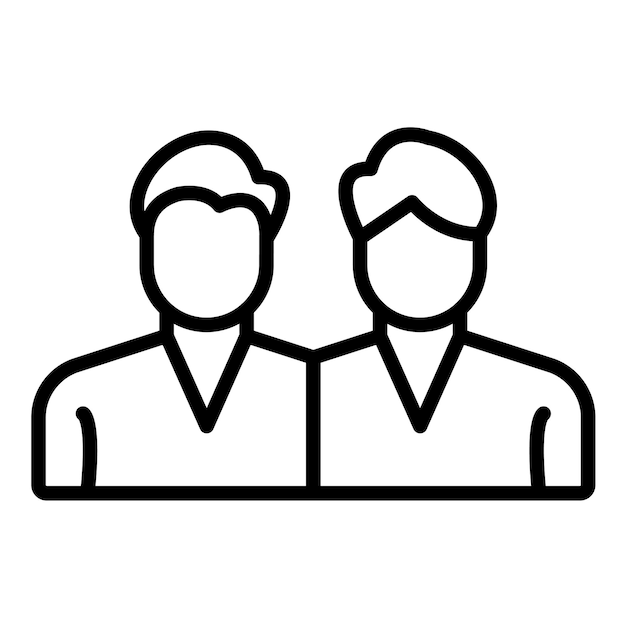 Estilo de ilustración vectorial de amigos de pie