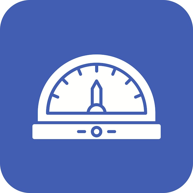 Estilo de la ilustración vectorial del amperímetro