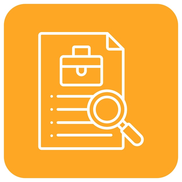 Estilo de ilustración vectorial de análisis de trabajos