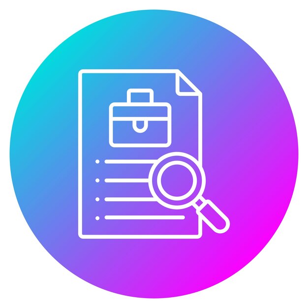 Estilo de ilustración vectorial de análisis de trabajos
