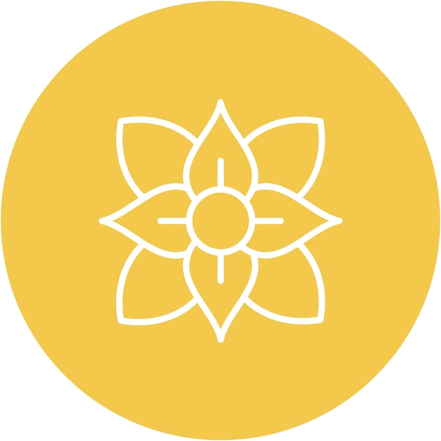 Estilo de la ilustración vectorial de Anemone