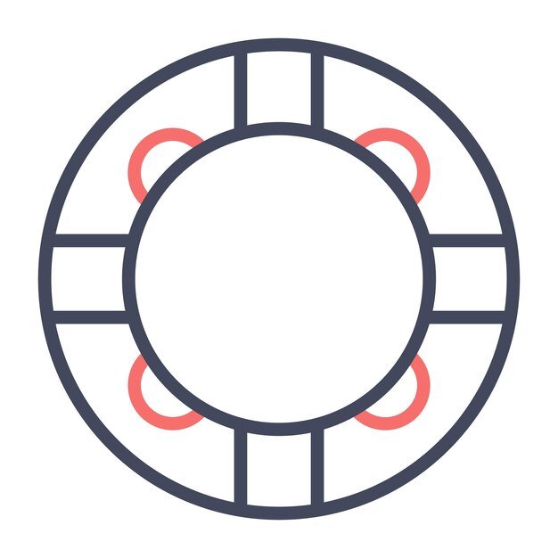 Estilo de la ilustración vectorial del anillo de goma