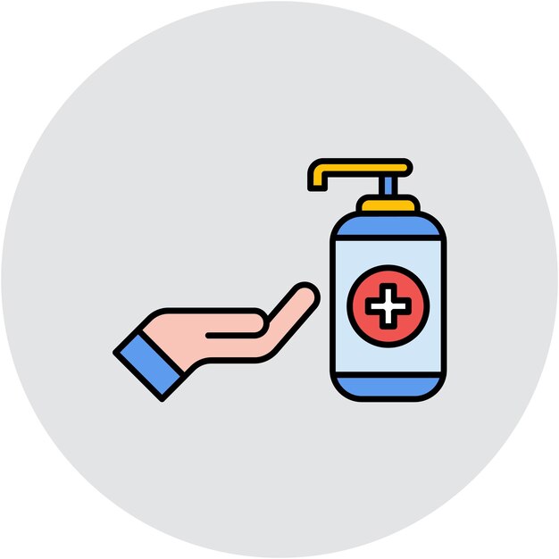 Estilo de ilustración vectorial antiséptico
