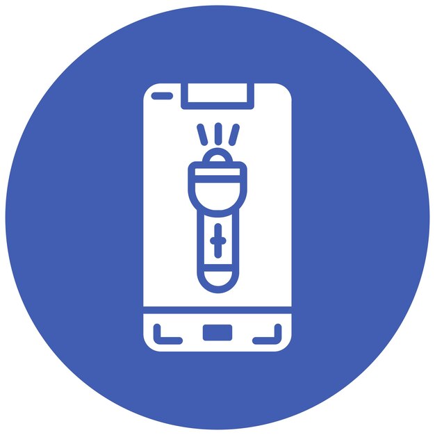 Estilo de ilustración vectorial de la antorcha móvil