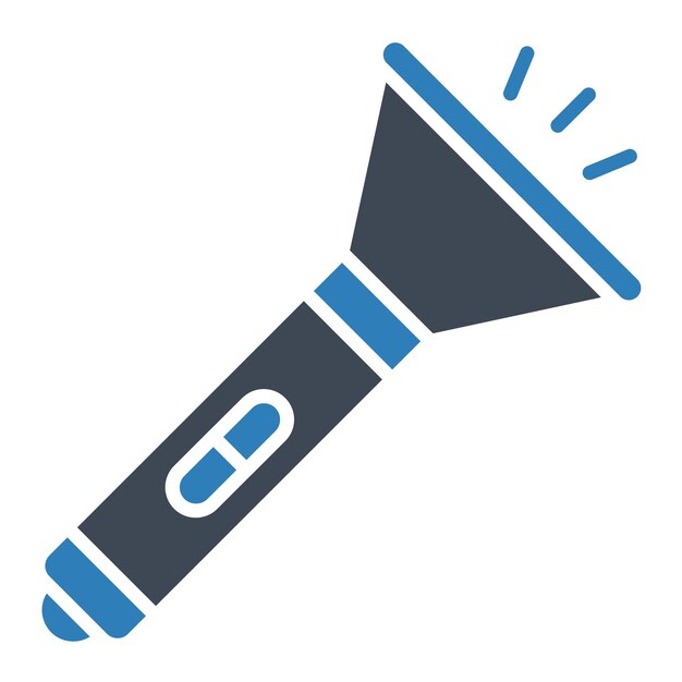 Estilo de la ilustración vectorial de la antorcha