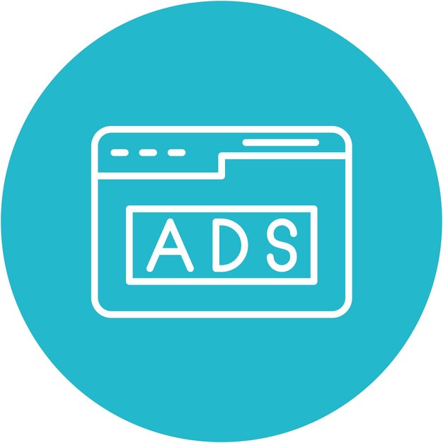 Estilo de ilustración vectorial de anuncios de sitios web