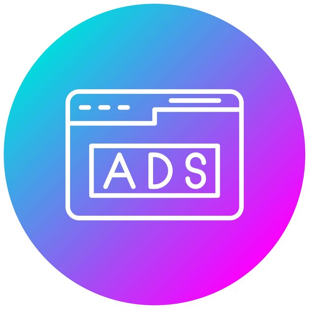 Estilo de ilustración vectorial de anuncios de sitios web