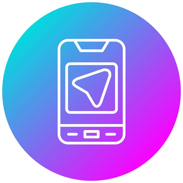 Estilo de ilustración vectorial de la aplicación de navegación