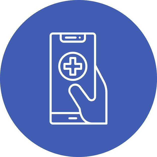 Estilo de ilustración vectorial de aplicaciones médicas