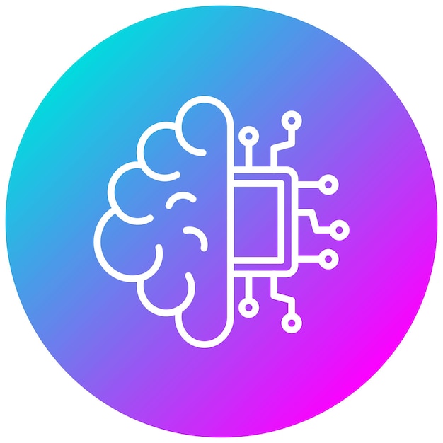 Estilo de ilustración vectorial de aprendizaje automático