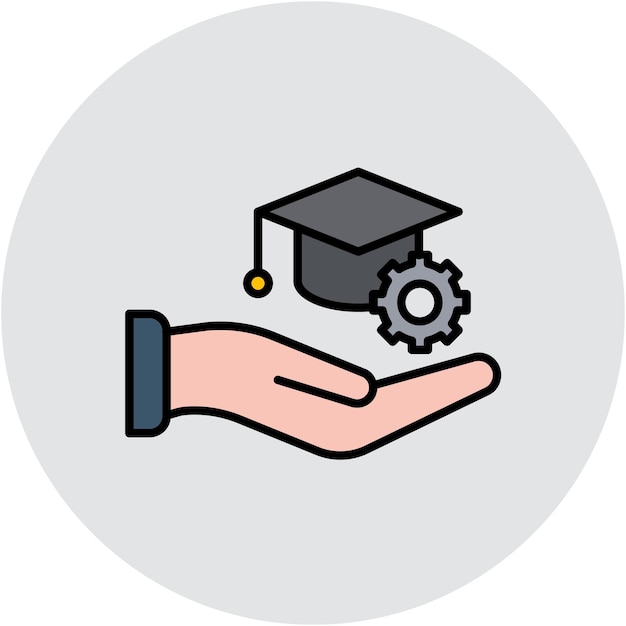 Estilo de ilustración vectorial de aprendizaje de gestión