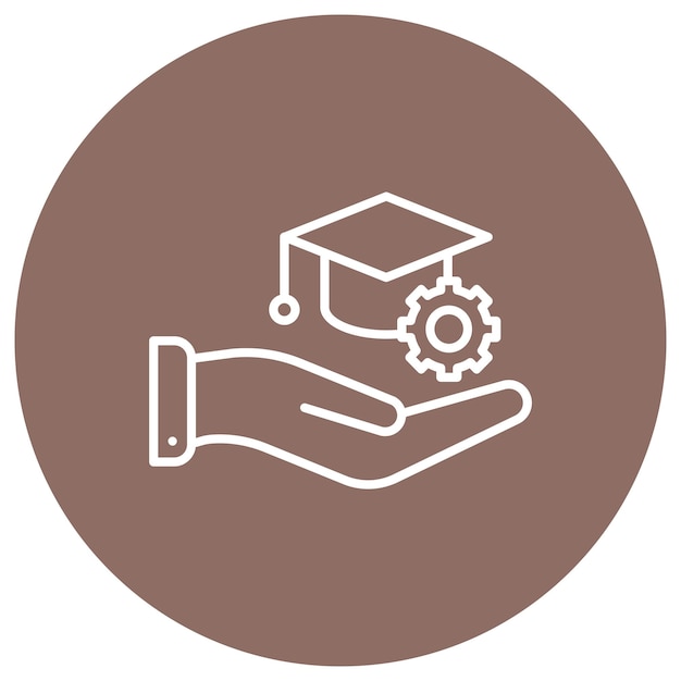 Estilo de ilustración vectorial de aprendizaje de gestión