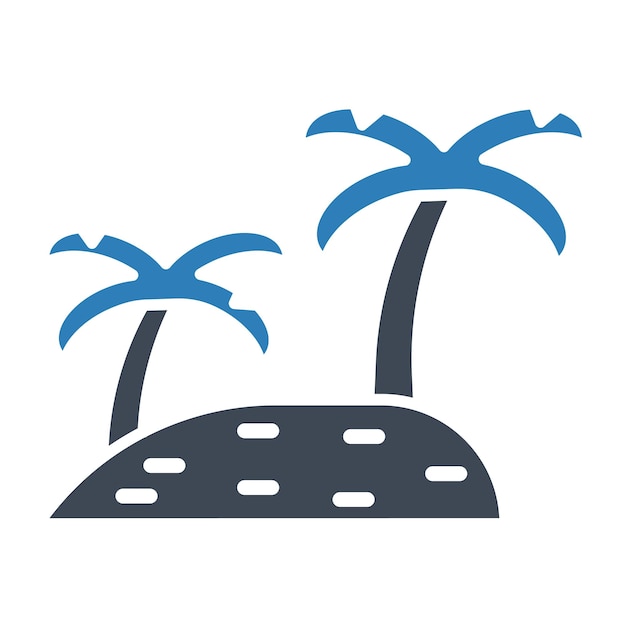 Estilo de ilustración vectorial del árbol de Dubai