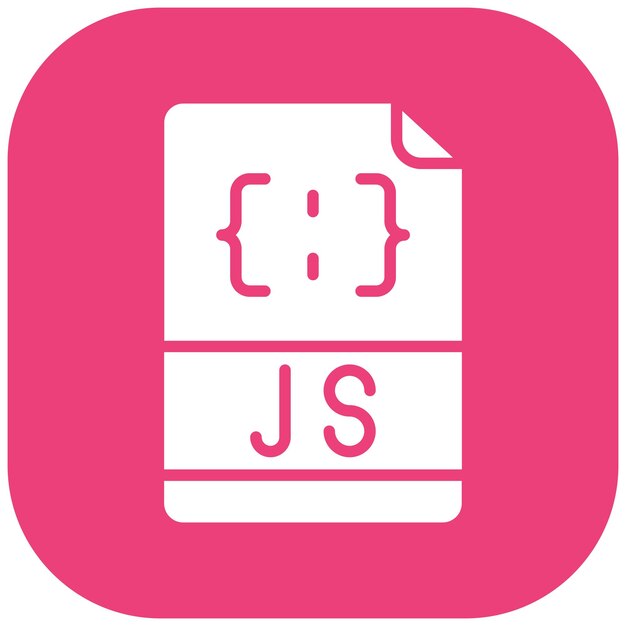 Estilo de ilustración vectorial del archivo Javascript