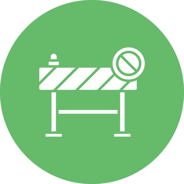 Estilo de ilustración vectorial de área restringida