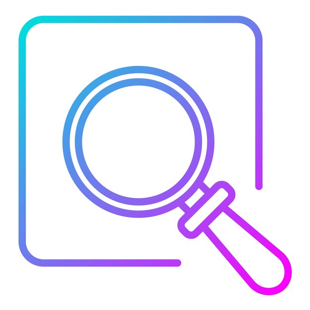 Estilo de ilustración vectorial del área de zoom
