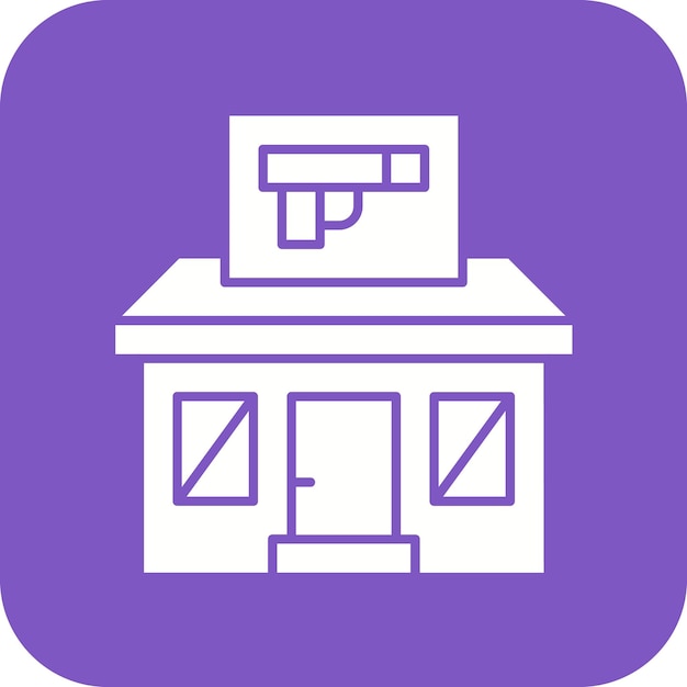 Estilo de ilustración vectorial de las armas