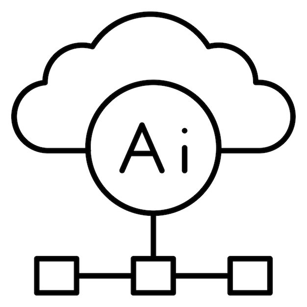 Estilo de ilustración vectorial de arquitectura basada en la nube