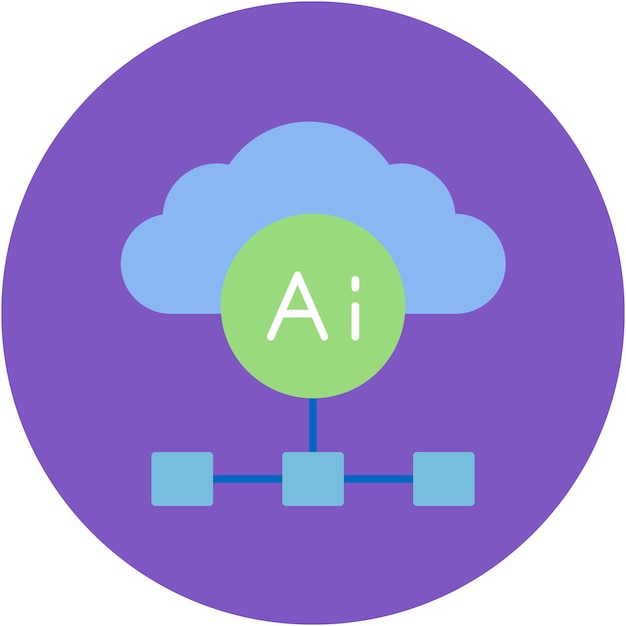 Estilo de ilustración vectorial de arquitectura basada en la nube