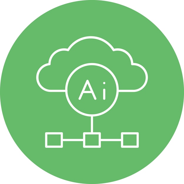 Estilo de ilustración vectorial de arquitectura basada en la nube