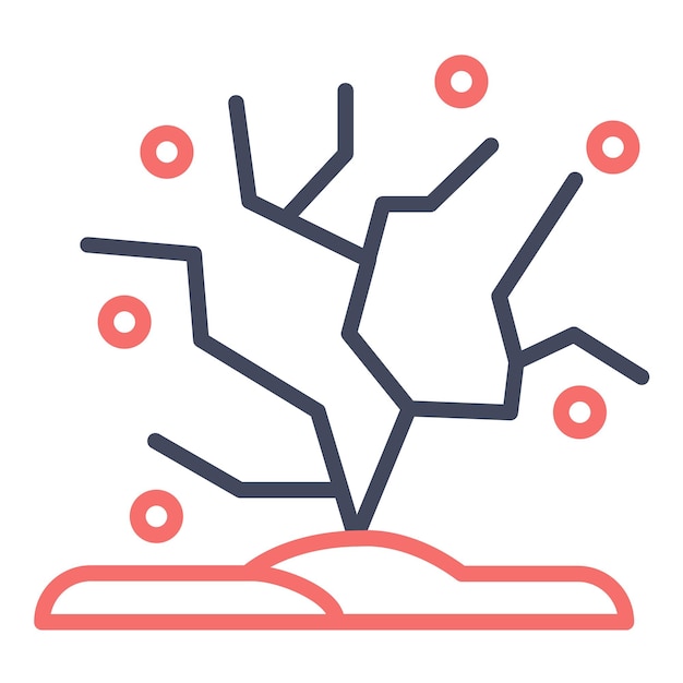 Estilo de ilustración vectorial de arrecifes de coral