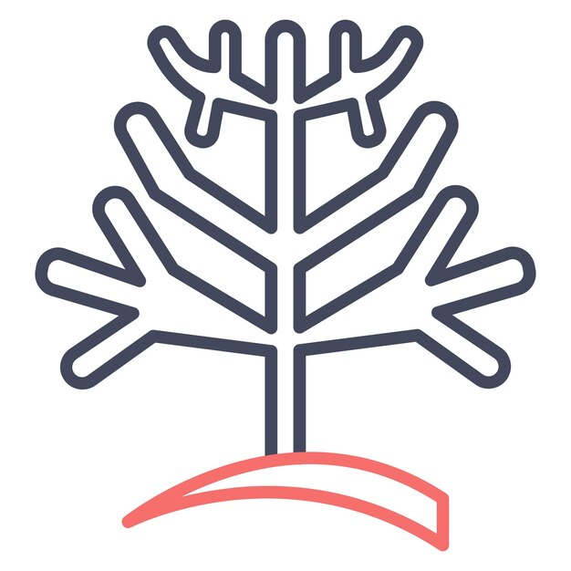 Estilo de ilustración vectorial de arrecifes de coral