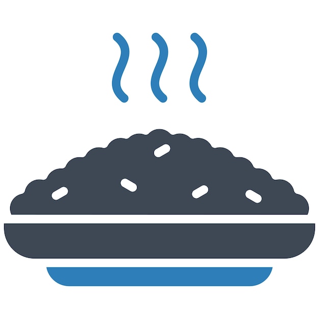Estilo de ilustración vectorial del arroz