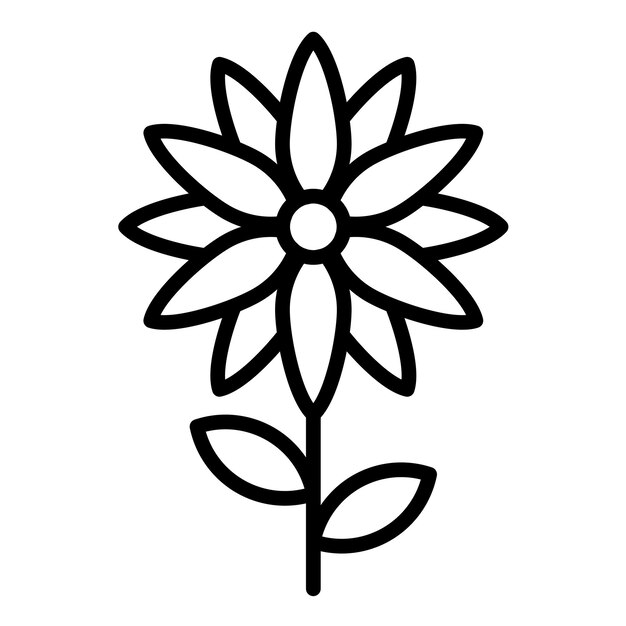 Estilo de ilustración vectorial de Aster