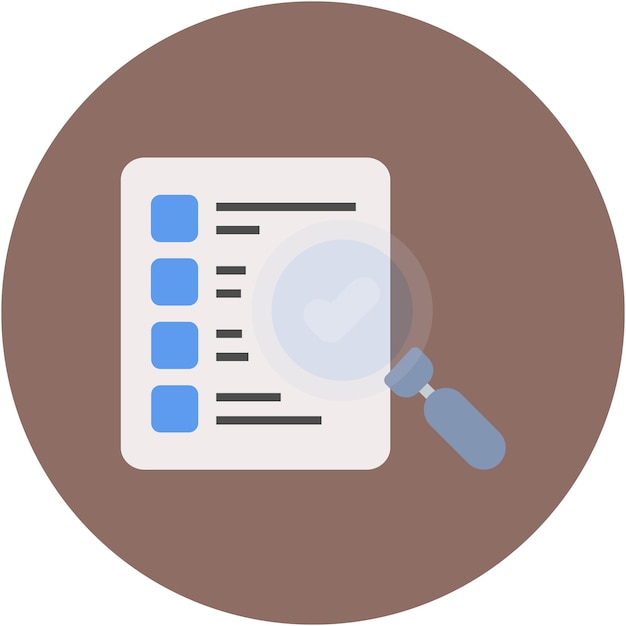 Estilo de la ilustración vectorial de auditoría