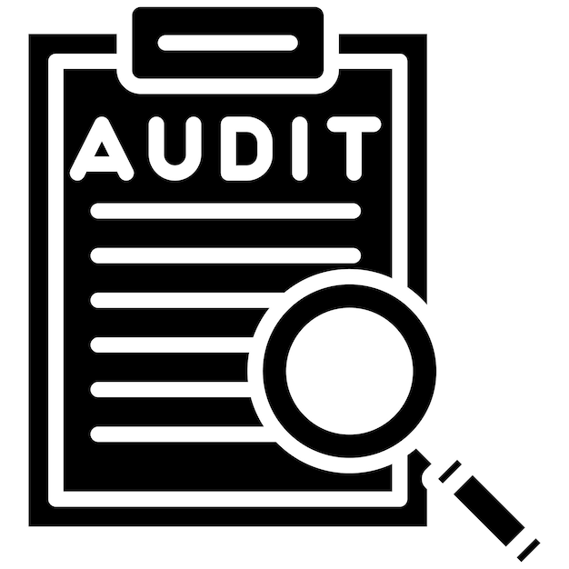 Estilo de la ilustración vectorial de auditoría