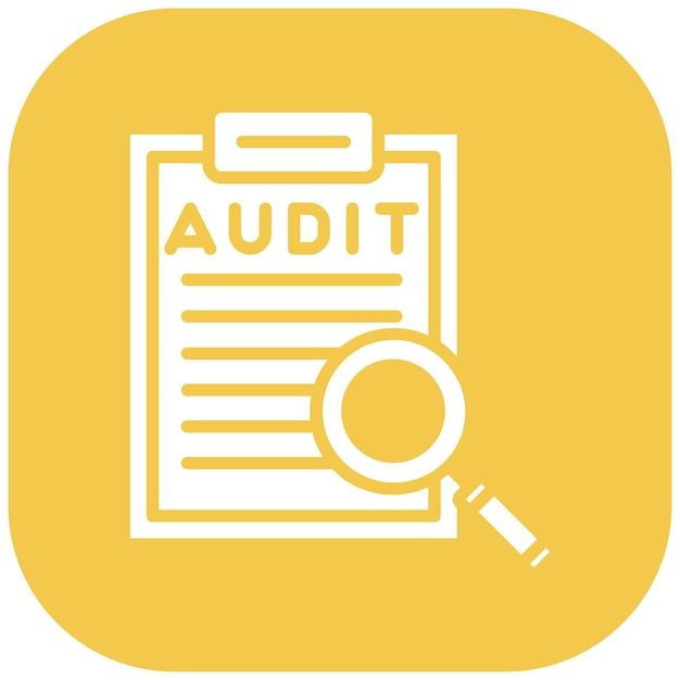 Estilo de la ilustración vectorial de auditoría