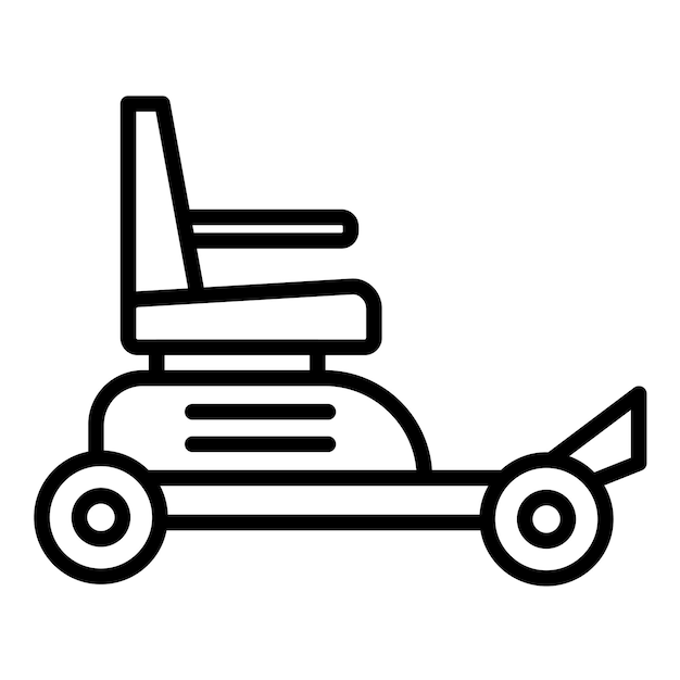 Estilo de ilustración vectorial automática para sillas de ruedas
