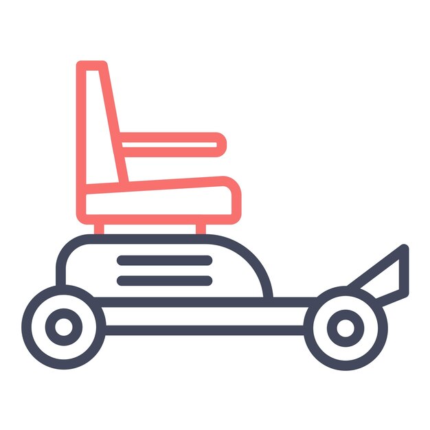 Estilo de ilustración vectorial automática para sillas de ruedas