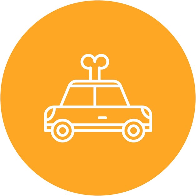 Estilo de ilustración vectorial de automóviles de juguete