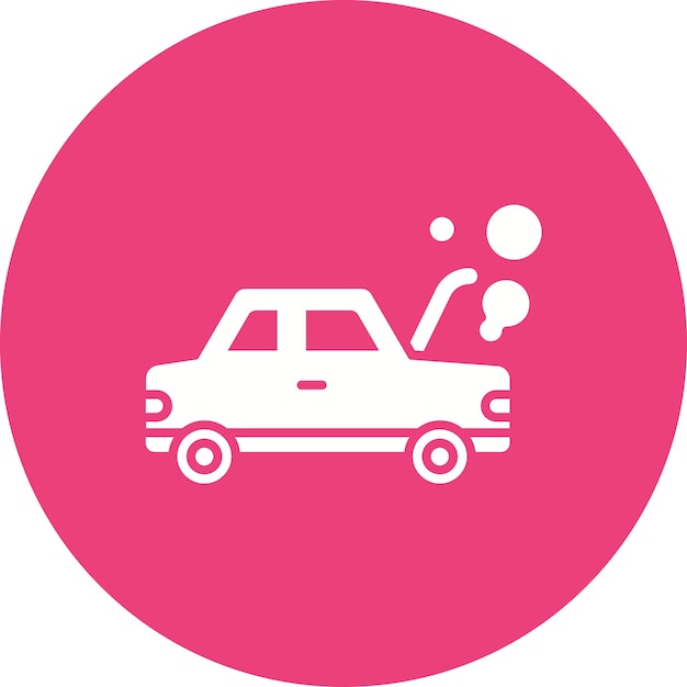 Estilo de ilustración vectorial de automóviles rotos