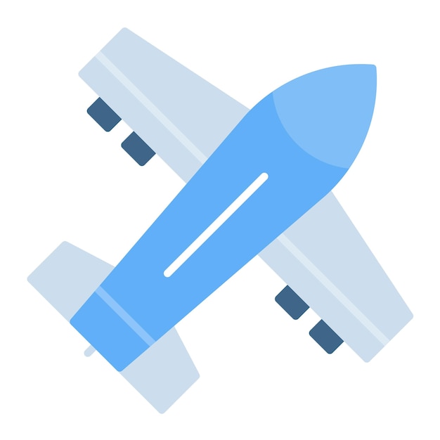 Estilo de la ilustración vectorial del avión
