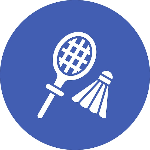 Estilo de ilustración vectorial de bádminton