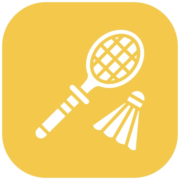 Estilo de ilustración vectorial de bádminton