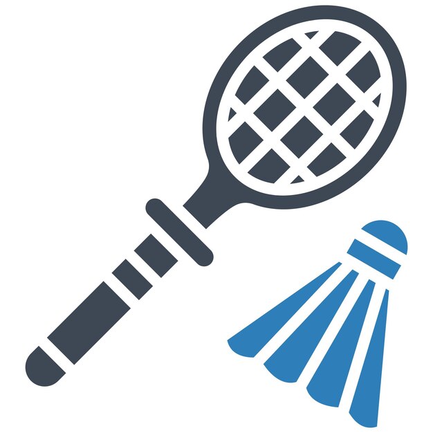 Estilo de ilustración vectorial de bádminton