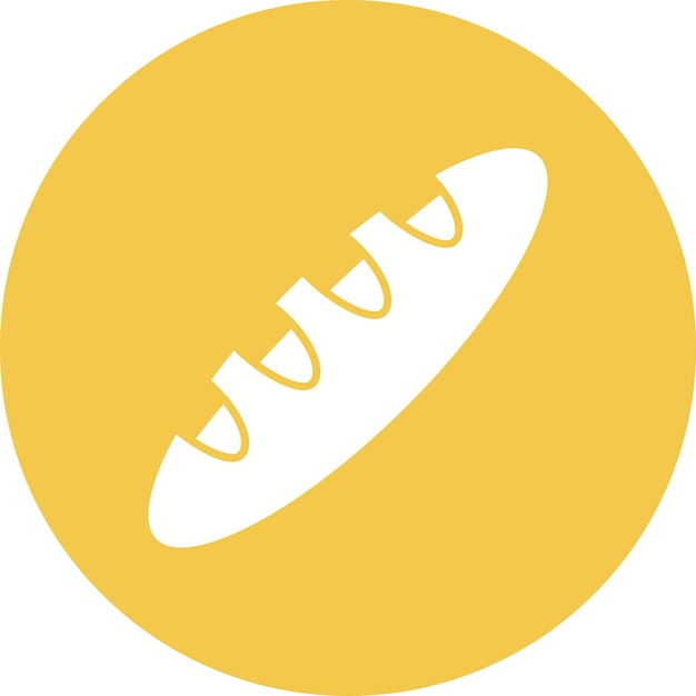 Estilo de ilustración vectorial de la baguette