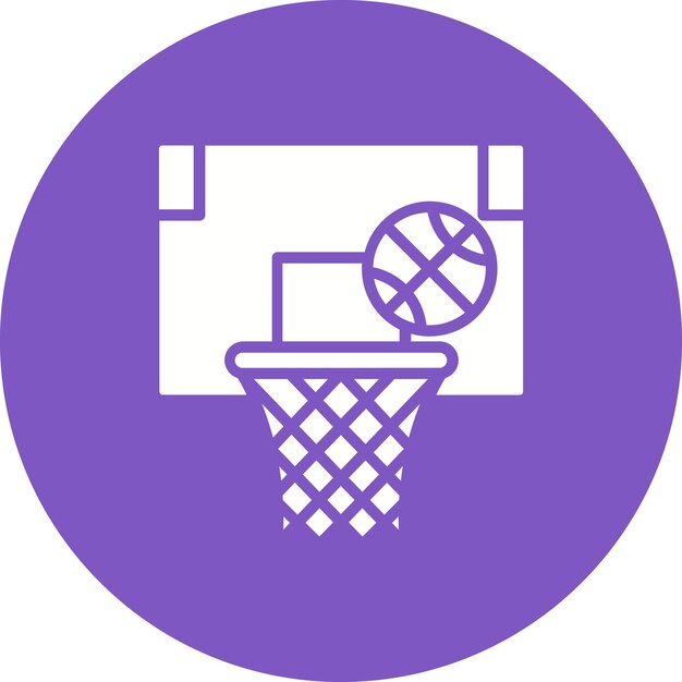 Estilo de ilustración vectorial de baloncesto