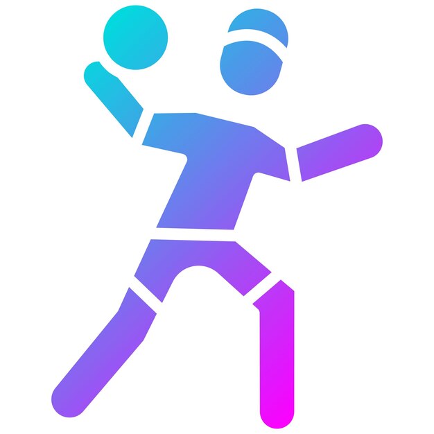 Estilo de ilustración vectorial de balonmano