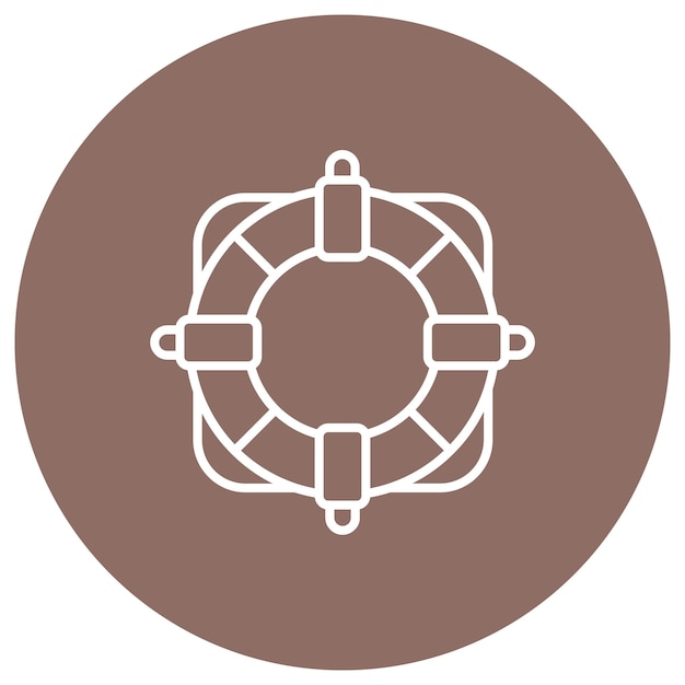 Estilo de ilustración vectorial de la balsa