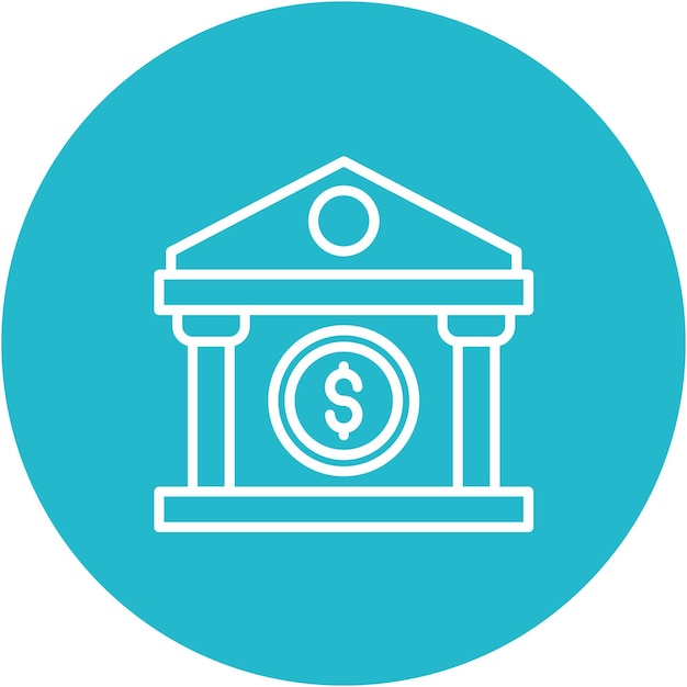Estilo de ilustración vectorial bancaria