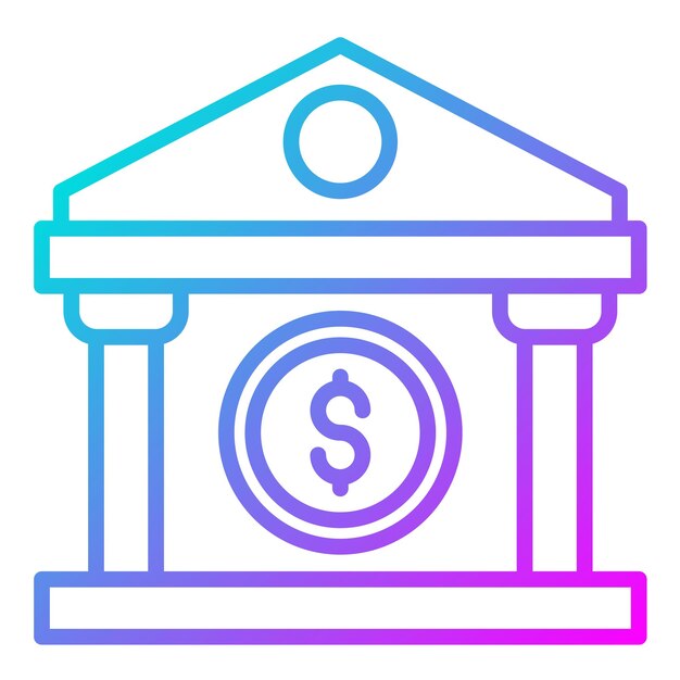 Estilo de ilustración vectorial bancaria