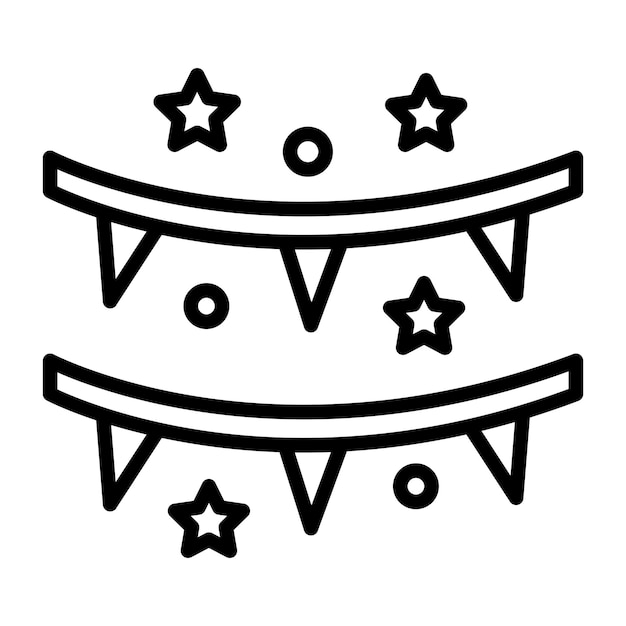 Estilo de ilustración vectorial de bandas